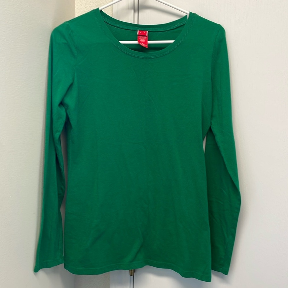 Women’s Small Kelly Green Long Sleeve T-Shirt Target brand